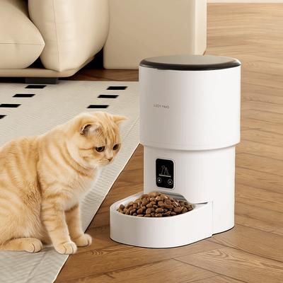 4L Kapacitet WIFI Smart Husdjursmatare Timerfunktion USB-laddning Intelligent Husdjursmatningsdispenser Kvantitativ Matning med Appkontroll