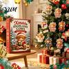 Advent Calendar for Holiday Gifts Highland Cow Calendars 2026, 2D Acrylic Ornaments, 24 Days Christmas Day Countdown with Collectible Mini Figures