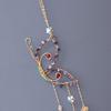 Butterfly Sun Catcher Ornament Indoor Outdoor Natural Stone Fake Crystal Butterfly Decoration Wall Window Hanging Fake Amethyst Butterfly Rainbow