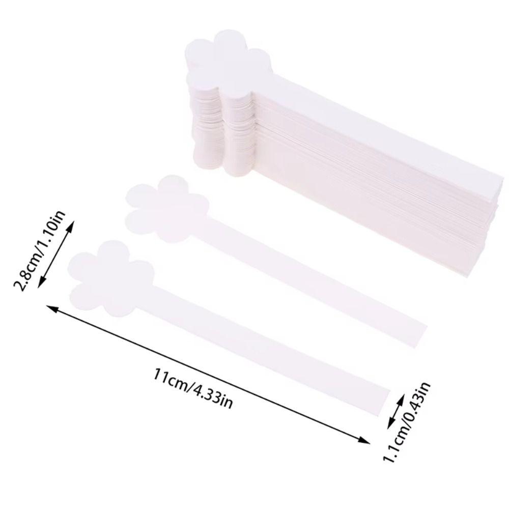 100Pcs Durable Flower Shape Perfume Test Strips Pointed Oil-absorbing Fragrance Test Strips Essential Oil Test Strips
