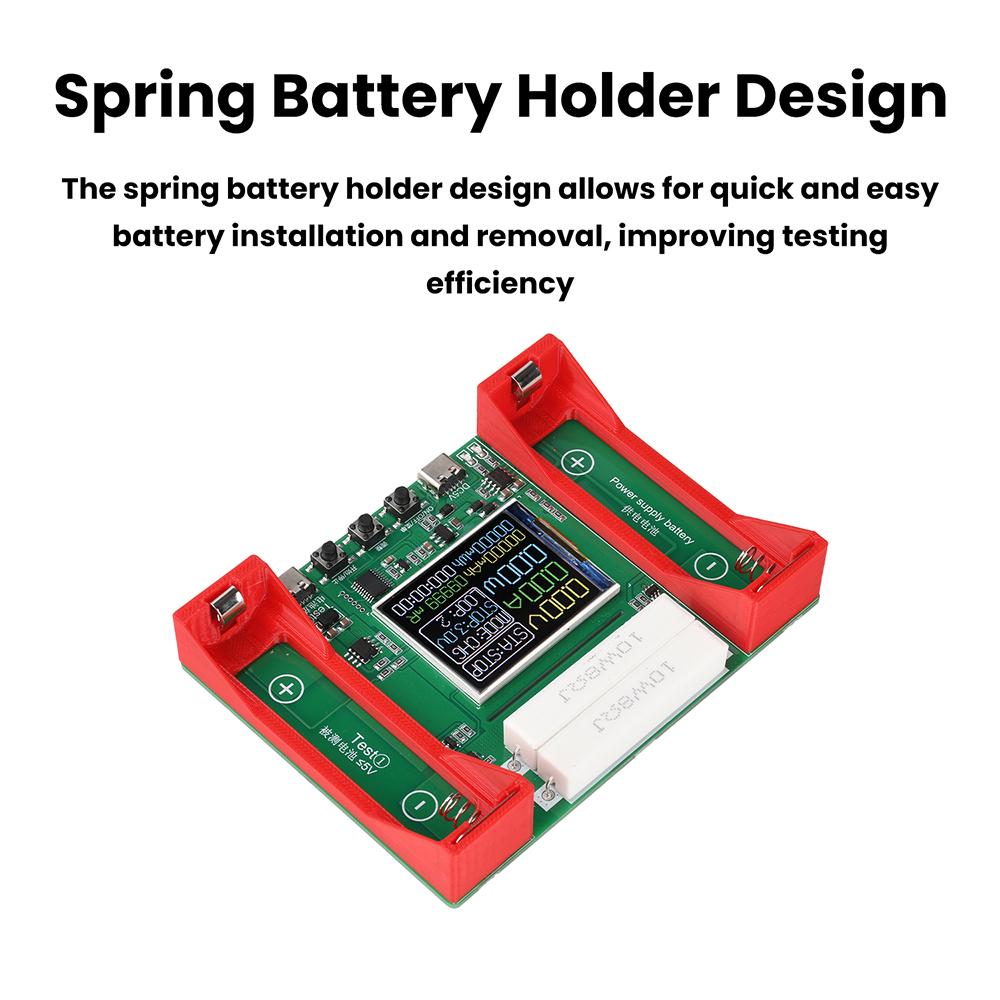 Single-Channel 21700 Battery Tester Type-C Battery Capacity Tester Electronic Load Detector Automatic Charge Discharge Detection