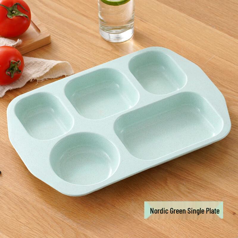 Wheat Straw Divided Meal Plate