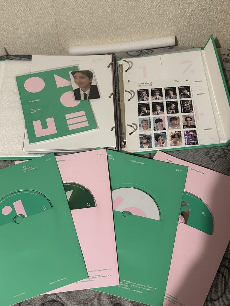 [USED] BTS Memories DVD 2020 RM 2021 Taehyung No missing parts