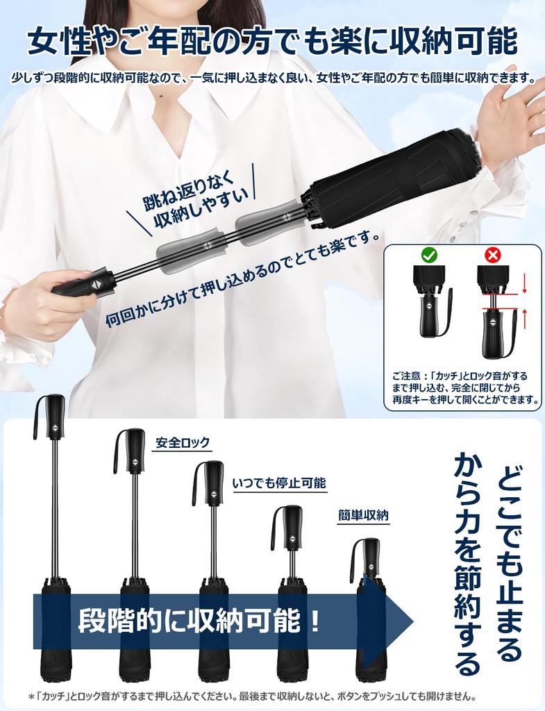 Folding umbrella design to prevent reverse folding Folding automatic opening and prevents popping reverse folding Teflon windproof and water folding