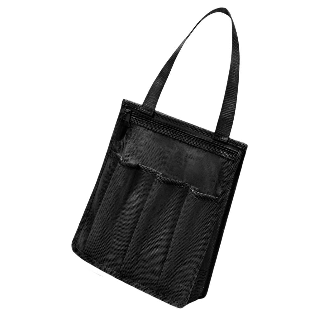 Portable Mesh Shower Bag for Beach Gym Travel Ventilated Bath Storage Organizers With Hanging Hook