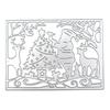 5 Pcs Christmas Tree Cutting Dies Embossings Stencils Christmas Metal Die Cuts for DIY Scrapbooking Card Decoration