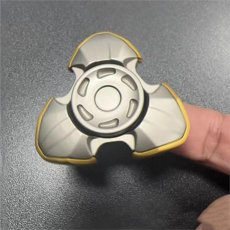 Cool Alloy Fidget Toy Edc Hand Spinner Fun Stress-Relief Fingertip Gyro Toy Adhd Concentration Toy Office Relaxing Gadgets Gift