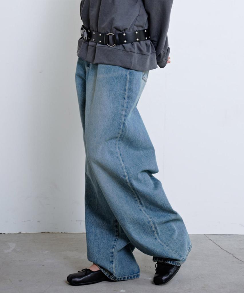 Sisibeu Wide Boy Denim Pants (Blue)