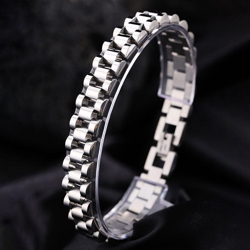 Luxury Titanium Steel Watch Band: Elegant Unisex Bracelet for Men and Women