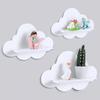 Cute Wall Shelf 3 Pieces Floating Storage Display Cloud-Shaped Aesthetic Room Decor Shelves for Kid's Room Nursery Kitchen