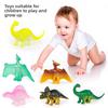 Mini Dinosaur Soft Rubber Model Desktop Ornament Kid Toy Set For Childrens Gift