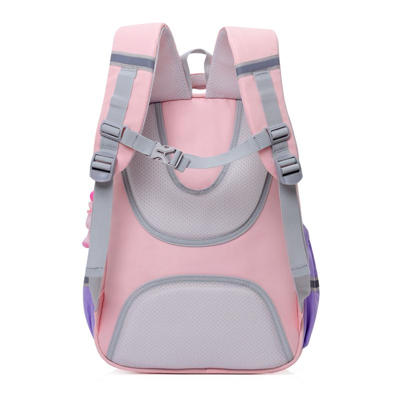 Student School Bag Large Capacity Backpack Fot Girls Color Block Cute Children's Backpack