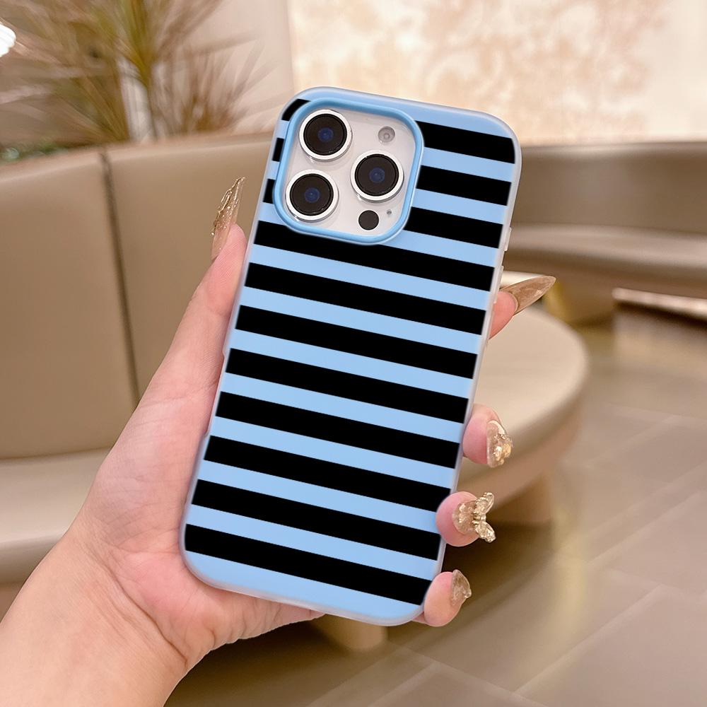 Matte Candy Color 2 in 1 Phone Case for Redmi Note A5 A3 15 14 14C 13 13C 12 12C 11 A1 10 9T 9A 9 Pro 4G 5G Fashion Black Lines