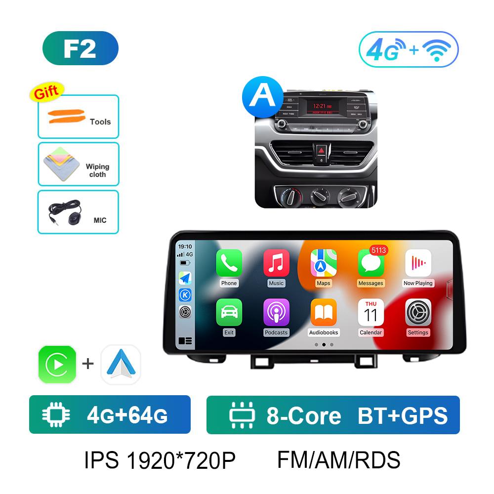 Android Intelligent System DSP Stereo for Kia Sportage 2018 - 2019 Wireless Carplay 12.3 Inch Touch ScreenCooling Fan Bluetooth