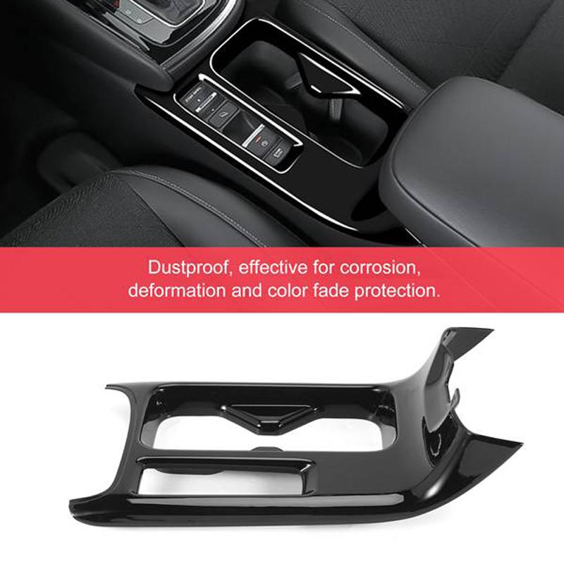Car Glossy Black Center Console Water Cup Holder Decoration Cover Trim Stickers for Honda HRV HR-V Vezel 2021 2022 LHD