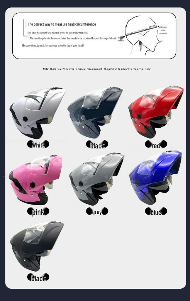 Unisex Motorcycle Helmet - All-Season Open/Full-Face Racing Helmet, Warm and Stylish for Men and Women