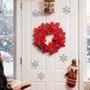 Vánoční dekorace Červená girlanda závěsné věšáky na dveře