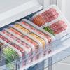 1/3Pcs 2/3/6 Grids Refrigerator Storage Boxes With Holes Scallions Meat Fresh Box Food Container Cold Storage Crisper Sealed