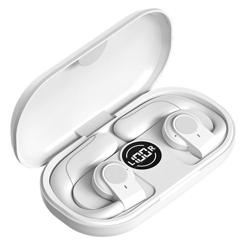 

GT01 Bone Conduction Headphone Touch Control Earphone Bluetooth-compatible Earhooks Headset White
