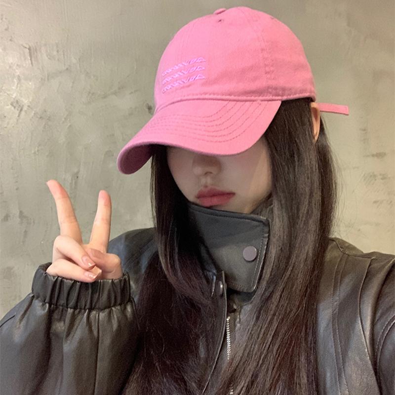 Simple Embroidered Baseball Cap Women Solid Color Hip Hop Snapback Hat for Girls Summer Adjustable Female Sun Hats