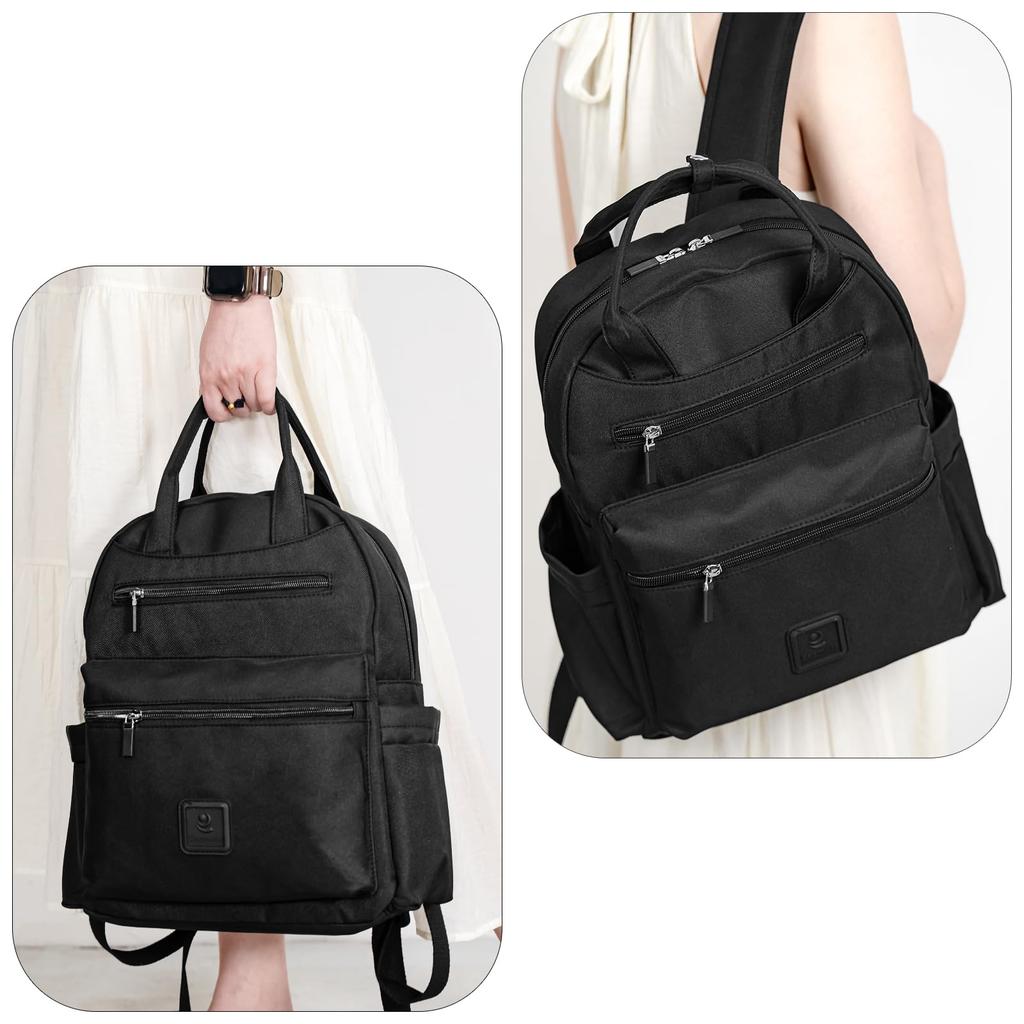 Eazmute Women's Lightweight Business Backpack for Commuting, Water-Repellent, Fits 13.3-inch PCs, Large Capacity, Suitable for Women in Their 20s,