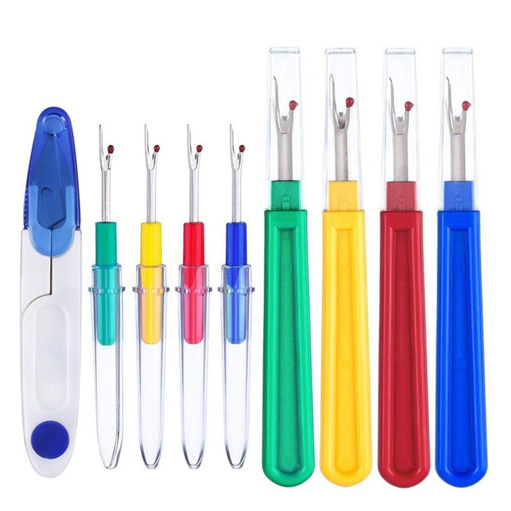 9/10Pcs Seam Rippers with Tape Measure and Scissors Small Large Stitching Rippers Thread Remover for Sewing Quilting