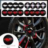 BAYX7 56mm Car Wheel Center Hub Stickers Center Caps Decal Tire Rim Sticker Decoration For Ford Mustang Fiesta Mondeo Fusion Kuga