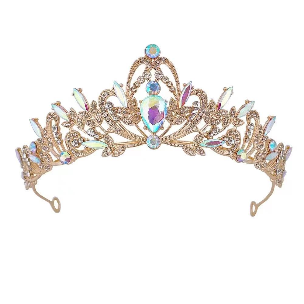 Couronne serre-tête en alliage photo couronne serre-tête coiffure de mariée accessoires de cheveux de mariage couronne de cheveux de fête d'anniversaire