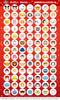 Disney Tsum Tsum Sparkling Lesson Stickers of (Red) (Set 10)
