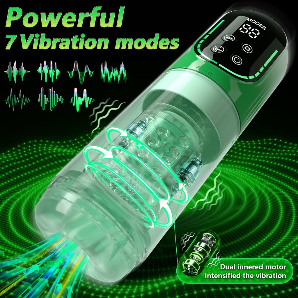 Automatic Sucking Male Masturbator Vibration Adult Toys Penis Trainer Blowjob Sex Machine Pocket Vagina Pussy Sex Toy for Men