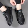 Frühling Herbst Flach /5cm Aufzugschuhe Herren Lässig Echtleder Sneaker Freizeit Höhenzunahme Atmungsaktiv Herren Slipper Trendig