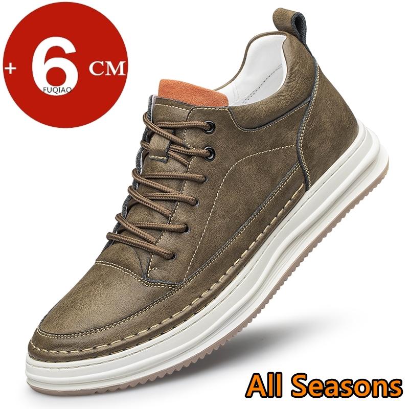 

Men s Summer 6CM Height Increase Genuine Leather Hollow Out Casual Elevator Shoes Breathable Comfortable Sneakers Walking Shoes 37
