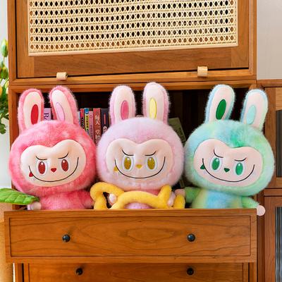 Popular POP MART Doll Golden Sable Tie-dye Cloth Plush Toy Throw Pillow Flower Heart Doll