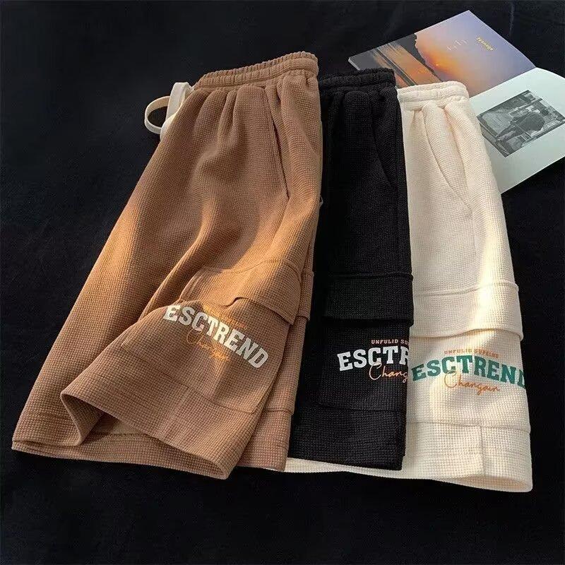Summer New Men's Shorts Loose All-match Fashion Trend Thin Five-point Pants High Street Hip-hop Casual Pants