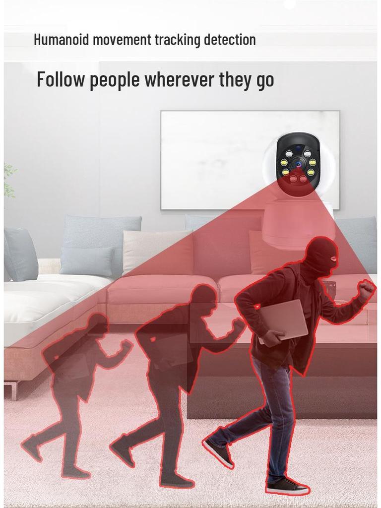 Indoor Ultra HD 5G Dual-Band Camera with Remote Baby & Pet Monitoring and Voice Intercom