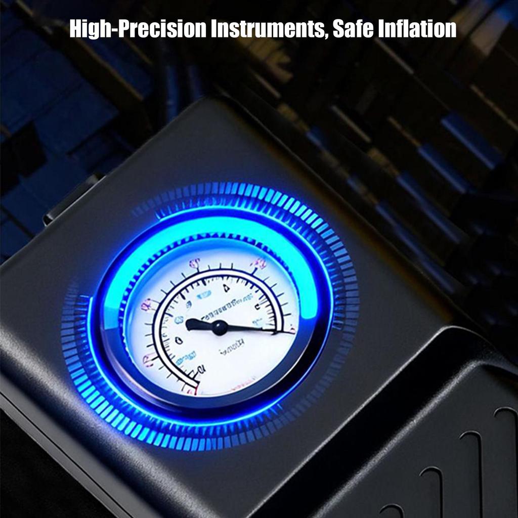 Car Tire Pump Rechargeable Auto Shut-Off Small Car Tire Air Pump Portable For Motorcycle Electric Scooter Sedan SUV Ball Bike