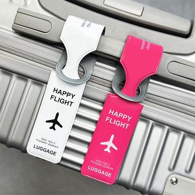 PVC Heat-Press Luggage Tag: Anti-Lost Travel Suitcase & Boarding Pass Identifier