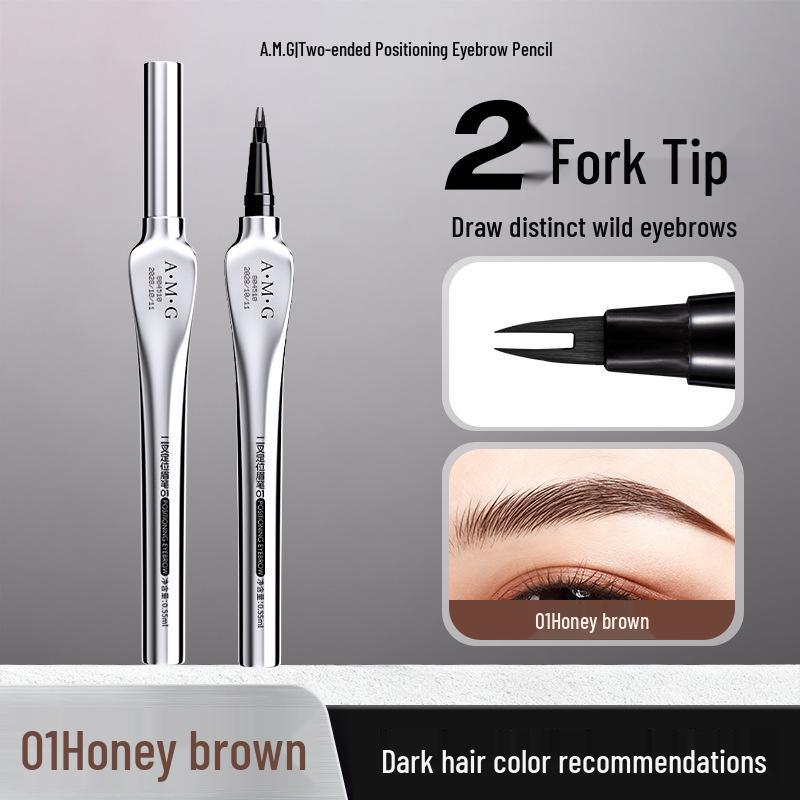 A.M.G 3D Smudge-Proof Eyebrow Pencil - Dual-Tip for Defined, Natural Brows