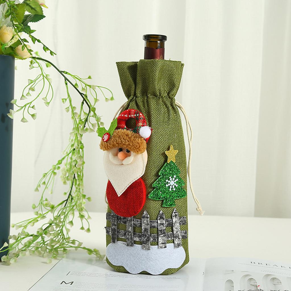 New Christmas Party Supplies, Christmas Decorations, Elderly Wine Bags, Christmas Decal Decorations, Wine Bottle Covers