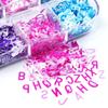 1 Box Colourful Alphabet Sequins Nail Charms  Kawaii Diy Art Decorations Nail Accessories Professional Manicure Supplies