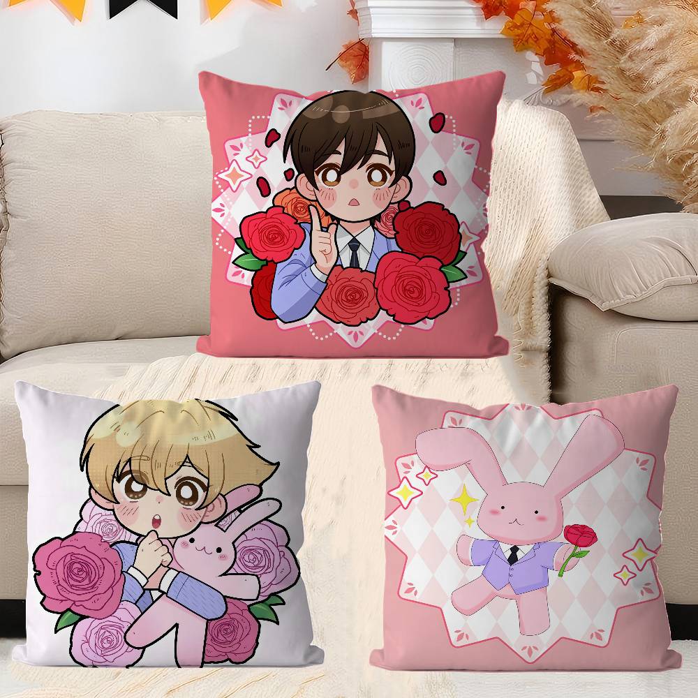 CUTE Anime Ouran High School Host Club Kawaii Pillowcase Toon Gift Cushion Cover Bedroom Home Sofa Chair Seat Decor Pillow Case