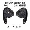 Secure Quick Mounting Helmets Bottom Base Adapter Connector for  C10 Skiing Skateboarding Biking Activity Enthusiasts