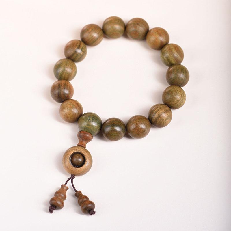 Argentina Agarwood & Green Sandalwood Unisex Prayer Beads Bracelet