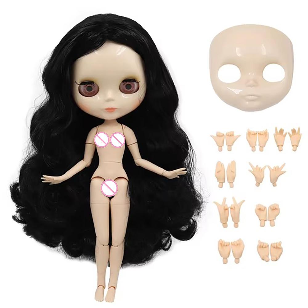 ICY DBS panenka Blyth Bílá pleť Lesklá tvář Matná tvář Kloubové tělo se sadou rukou A&B 1/6 bjd vhodné pro DIY make-up Speciální cena