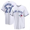 Toronto Blue Jays 27 Guerrero Jr. Baseball Jersey Embroidered Sports Shirt Men