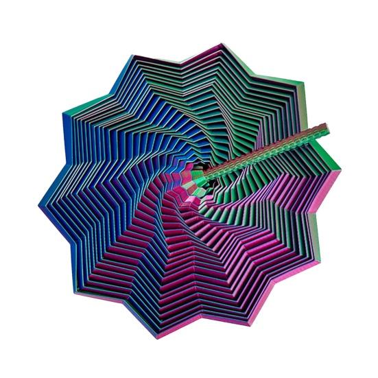 Erweiterter sensorischer Fidget-Stern 3D-gedruckter Drehturm Fidget-Spielzeug Flexibler Spiralstern mit Griff zur Stressreduzierung Büro-Schreibtischzubehör