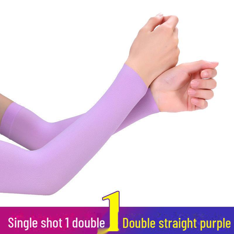 Unisex Ice Silk UV Protection Arm Sleeves: Breathable, Anti-UV Gloves for Cycling and Driving