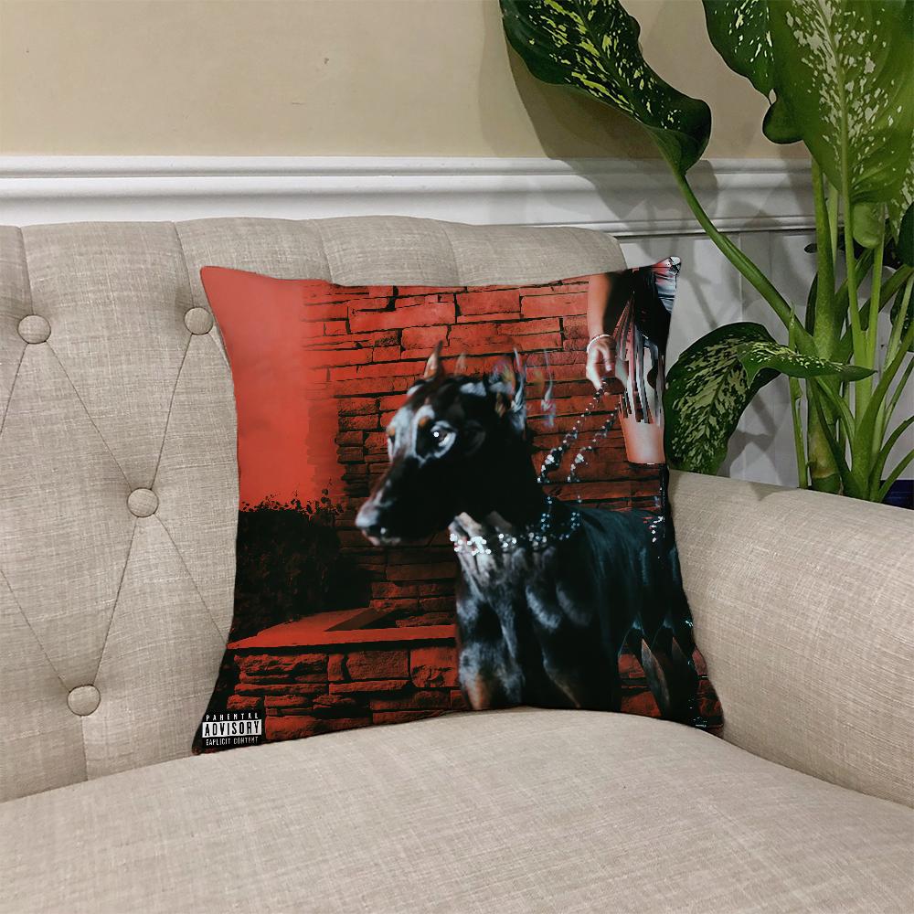 Singer L-Leon Thomas III cushion cover Square Sofa Cushion Cover Casual Skin-Friendly Comfortable Pillow Cover
