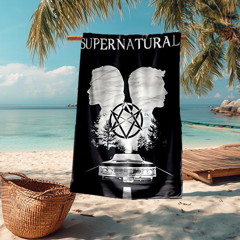 Supernatural Fashion Beach Towel: Ideal for Summer Adventures Soft, absorbent and quick drying suitable for swimming and bathing
