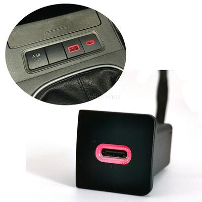 12V/24V Cigarette Lighter Type-C PD Interface for VW Jetta 5 MK5 Scirocco for Golf 6 06-12 Quick Car Charger Socket